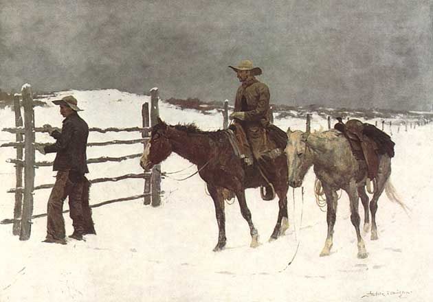 Frederic Remington The Fall of the Cowboy